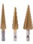 6 Pcs Hss Titanyum Adım Matkap Bit Seti ve 2 Pcs Otomatik Merkez Punch (Yurt Dışından) 3