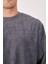 %100 Pamuk Erkek Bisiklet Yaka Oversize Fitilli Kumaş Uzun Kol Sweatshirt 3