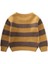 Selanik Çizgili Triko Kazak 2-8 Yaş Hardal Sarı 5