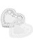 100X 4 Inç Beyaz Aşk Kalp Kağıdı Dantel Doilies Için Karton Yapım Scrapbooking (Yurt Dışından) 1