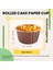 50PCS Alüminyum Folyo Kek Bardakları Tek Kullanımlık Çörek Astarları Pişirme Fincanları Alüminyum Cupcake Ucu Tava Ramekin Tutucuları Küçük Puding Fincanları + Kahverengi (Yurt Dışından) 4