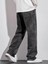 Erkek Baggy Fit Asit Yıkama Jean Kot Pantolon 4