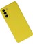 Samsung Galaxy S21 Plus Kılıf Nano Içi Kadife Silikon - Sarı 2