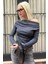 Füme Kadın Off Shoulder Uzun Kollu Bluz MG2567 9
