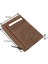 Ivo Fermuarlı Bozuk Para Bölmeli Unisex Hakiki Crazy Eskitme Deri Kartlık - Kapuçino 1