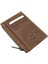 Ivo Fermuarlı Bozuk Para Bölmeli Unisex Hakiki Crazy Eskitme Deri Kartlık - Kapuçino 2