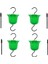 4 Pack Büyük Kapasiteli Su Besleyicisi Asma Hank ve Temizleme Fırçası (Yeşil) (Yurt Dışından) 5