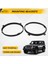 Jeep Wrangler Için 2pcs Jk Tj 07-17 7 Inç LED Far Yuvarlak Yuvarlak Halka Montaj Braketi Far Montaj Lambası Tutucuları Siyah (Yurt Dışından) 4