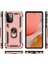 Samsung Galaxy A72 Kılıf Sofya Yüzüklü Silikon Kapak - Rose 3