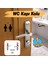 Wc Banyo Aynalı Iç Kapı Kol Kolu Aynalı Sağa Sola Uygun Saten Renk Kapı Tutamağı 1 Takım 3