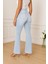 Cedy Denım Kadın 5 Cep Düşük Bel Ispanyol Paça Skinnyfit Esnek Jean Pantolon C619 2