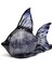 Dekoratif Ocean Art Siyah Balık Heykeli (23 Cm) 3