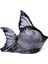 Dekoratif Ocean Art Siyah Balık Heykeli (23 Cm) 4