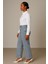Cedy Denım Kadın Palazzo Yüksek Bel Cotton Jean Pantolon 4