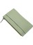 Hakiki Deri Fermuarlı Unisex Kartlık - Mint Yeşili 3