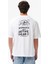 Rugged Mountaın" Back Graphıc Erkek Beyaz T-Shirt.- 2