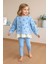 Yıldız Baskılı Kız Çocuk 2 Li takım - Mavi 2