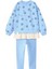 Yıldız Baskılı Kız Çocuk 2 Li takım - Mavi 4