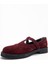 Janney Bordo Süet Hakiki Deri Bantlı Kadın Loafer Ayakkabı 4