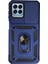 Samsung Galaxy M33 Kılıf Pars Lens Yüzüklü Silikon - Lacivert 1