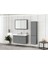 Biani Dikili Matte Grey(Gri) Banyo Boy Dolabı 3