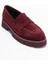 Vıonel Bordo Süet Hakiki Deri Kadın Loafer Ayakkabı 3