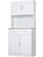 Harmonia Çok Amaçlı Dolap-Mikrodalga-Erzak-Airfryer-Mutfak-Kiler Dolabı-Kahve Köşesi-Beyaz-80 cm 3