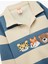 Uzun Kollu Hayvanlar Baskılı Polo Yaka Sweatshirt 3