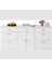 Zei Mutfak Çekmeceli Alt Modül 180 cm Beyaz- Tezgah Dahil-Çok Amaçlı Dolap-Kahve Köşesi-Mat 3