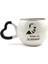 Yaktığın Işık Hiç Sönmeyecek! El Yapımı Krem Parlak Amour Kupa - El Işçiliği Hediyelik Kupa Bardak Mug 1