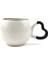 Yaktığın Işık Hiç Sönmeyecek! El Yapımı Krem Parlak Amour Kupa - El Işçiliği Hediyelik Kupa Bardak Mug 2