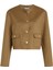 Df Wool Blend Reg Lady Jacket Kadın Kahverengi Mont - WW0WW47446 5