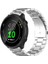 Garmin Forerunner 158 ile Uyumlu Kordon Klasik Baklava Model Paslanmaz Çelik Metal Kayış 1