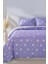 Mor Papatya Çift Kişilik Nevresim Takımı Pamuklu 7