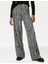 Wide Leg Desenli Pantolon 7
