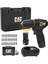 DX1160 12VOLT/2.0AH Li-Ion Çift Akülü Kömürsüz Profesyonel Şarjlı Darbeli Matkap + DA01901 32 Parça Aksesuar Seti 2