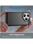 Huawei Pura 80 ile Uyumlu Brushed Carbon Fiber Silikon Kılıf - Siyah AL3332 4