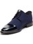 Erkek Lacivert Bağcıklı Saten Klasik Ayakkabı 3
