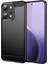 Oppo Reno 14 Pro ile Uyumlu Brushed Carbon Fiber Silikon Kılıf - Siyah AL3332 2