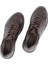Erkek Kahverengi Bağcıklı Kalın Tabanlı Deri Sneaker 7