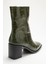 Chara Yeşil Baskı Kadın Kalın Topuklu Bot 5
