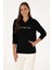 Kadın Siyah Sweatshirt 50313559-VR046 1