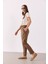 Alian Beli Lastikli Beach Pantolon(Tencel)(Tm)-Kakao 1