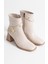 Vera Kadın Bej Rugan Topuklu Bot 3
