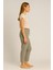 Alian Beli Lastikli Keten Beach Pantolon-Nil Yeşili 4