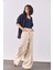 Beli Lastikli Geniş Paça Pantolon(Tencel)(Tm)-Off White 5