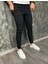Vincent Slim Fit Siyah Denim Tırnak Detaylı Erkek Jean Pantolon 1