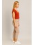 Alian Beli Lastikli Keten Beach Pantolon-Naturel 2