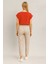 Alian Beli Lastikli Keten Beach Pantolon-Naturel 3