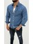 Aidan Denim Mavi Black Vintage Classic Kot Erkek Jean Gömlek 1